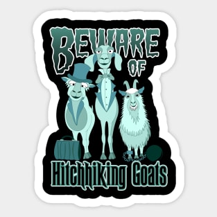 Hitchhiking Goats Sticker